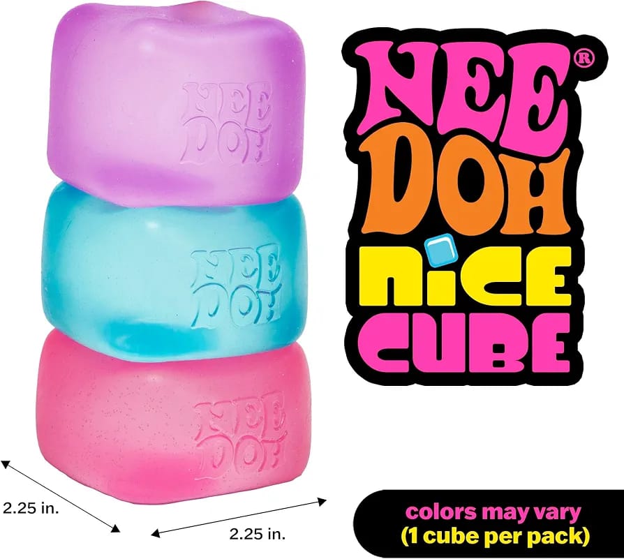 Needoh Nice Cube Squishy  Sensory Stress Relief Squishy