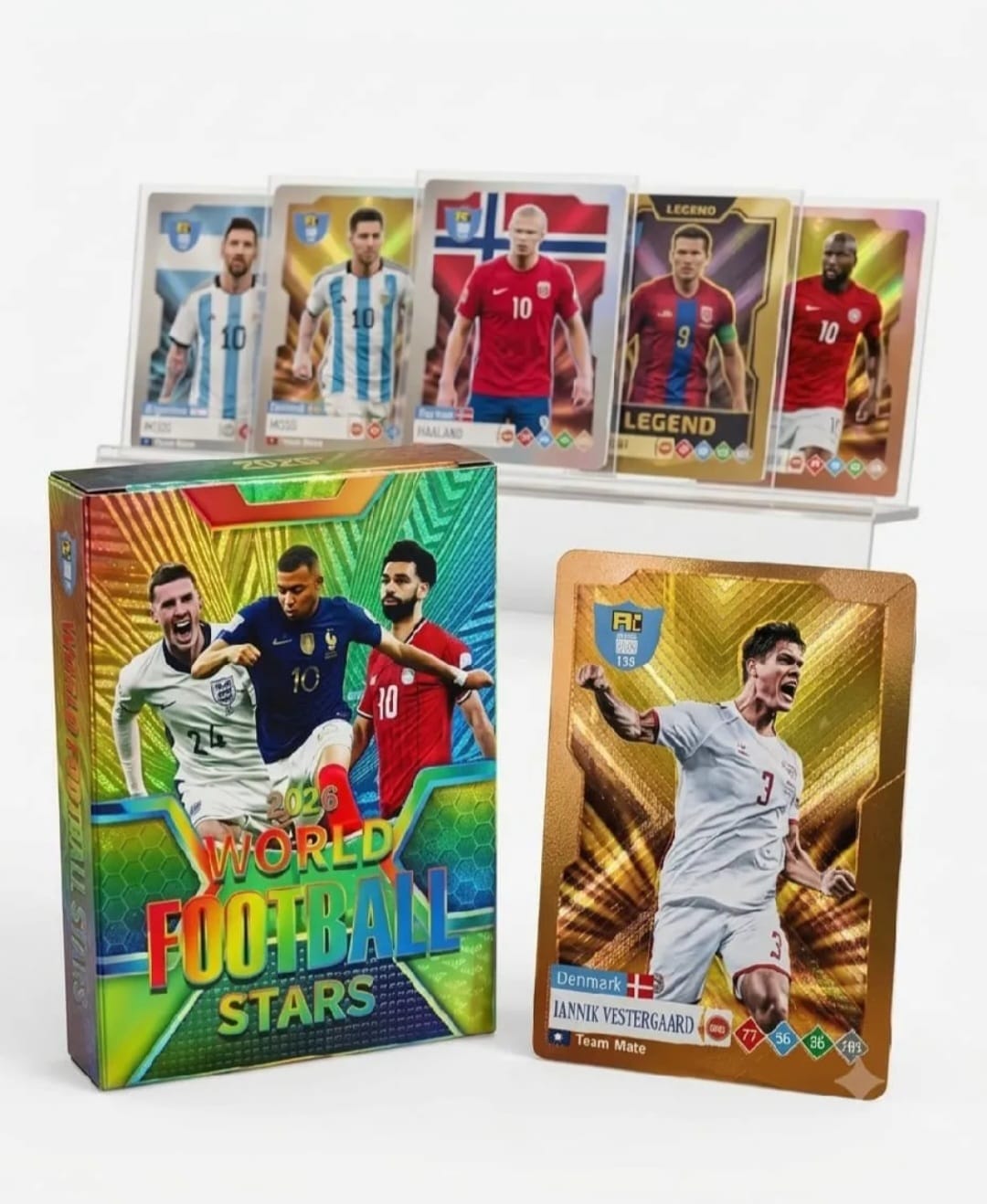 2026 World Football Players Stars Playing Cards Pack of 55pcs, Fans & Collectors