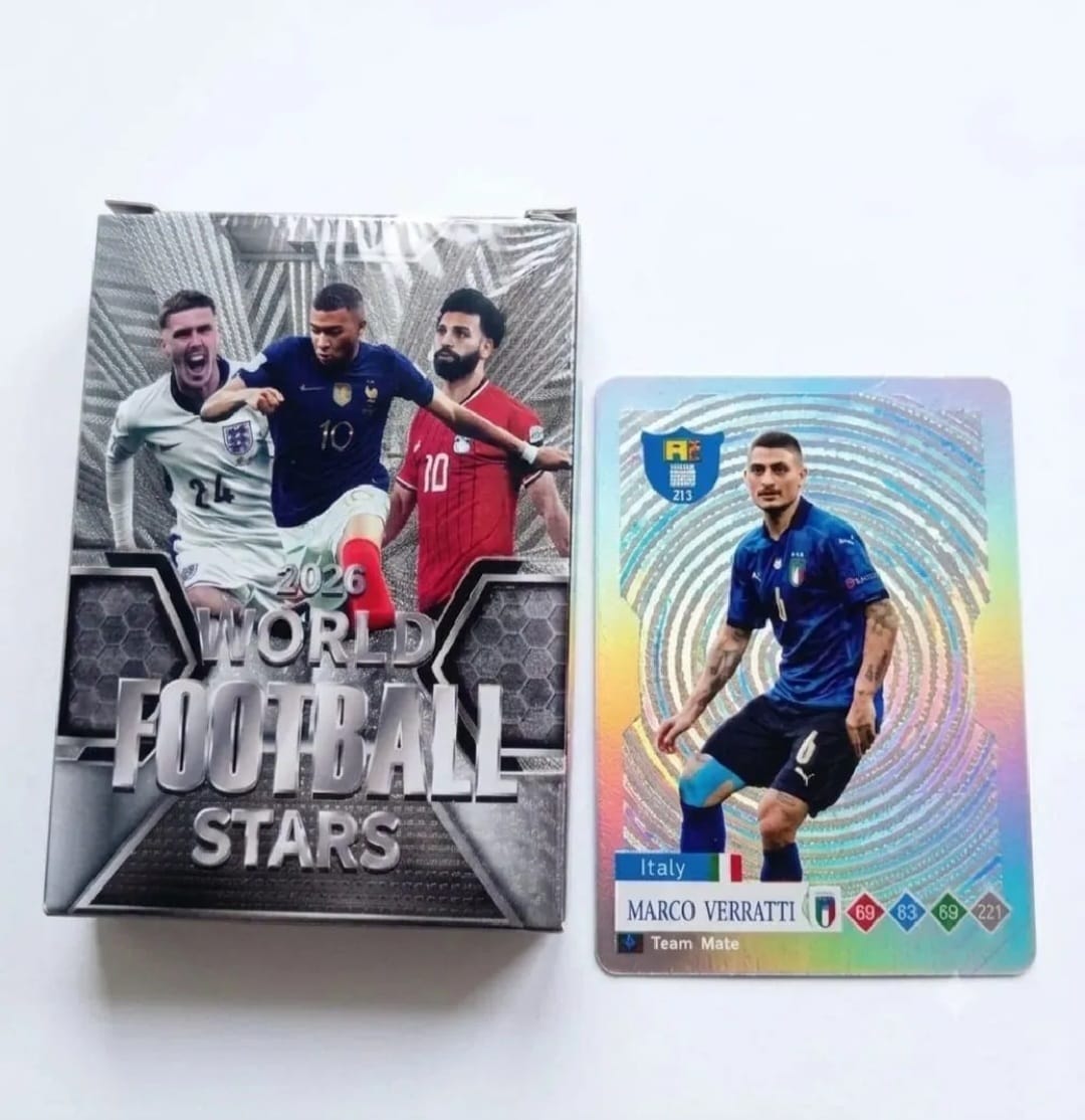 2026 World Football Players Stars Playing Cards Pack of 55pcs, Fans & Collectors