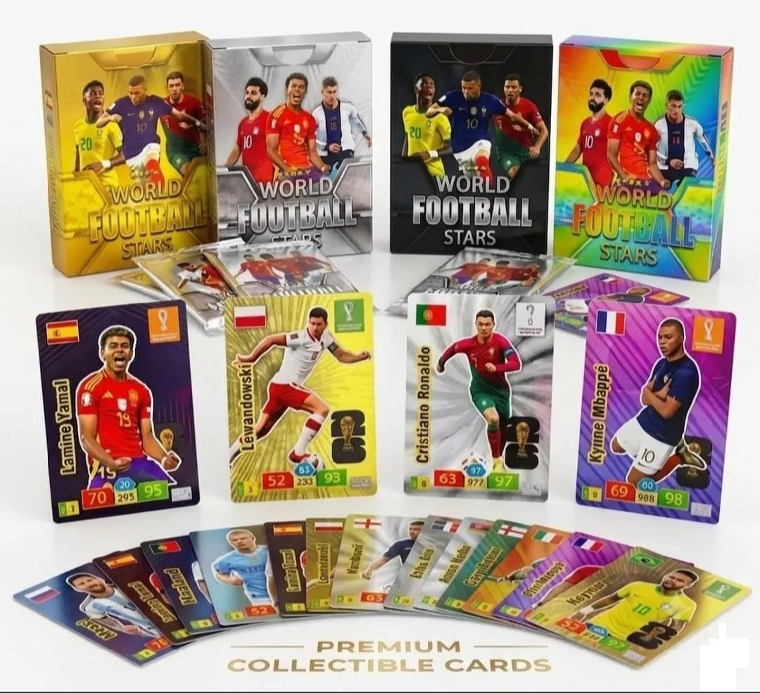 2026 World Football Players Stars Playing Cards Pack of 55pcs, Fans & Collectors